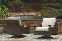 Thumbnail for Paradise - Medium Brown - Swivel Lounge Chair (Set of 2) - Tony's Home Furnishings