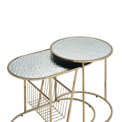 Kesha - Nesting Table Set - Gold ACME 