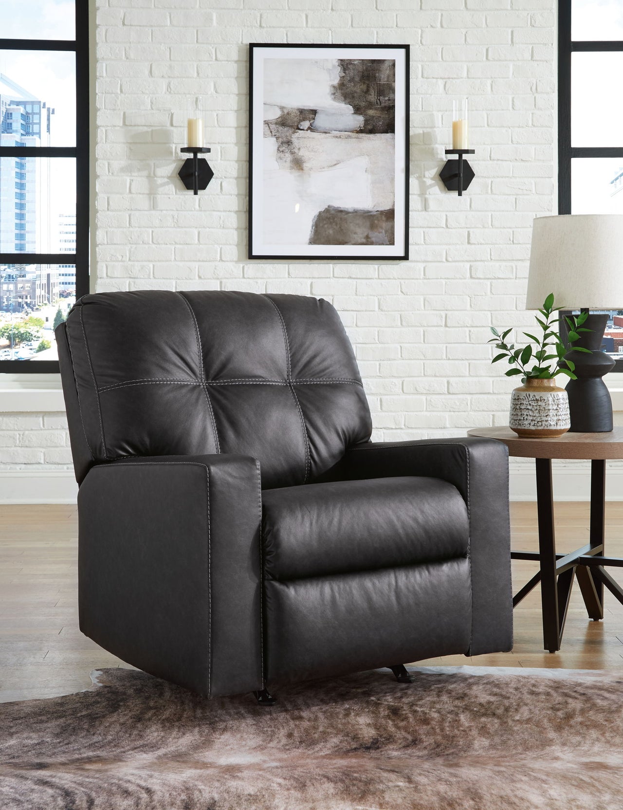 Barlin Mills - Carbon - Rocker Recliner - Tony's Home Furnishings