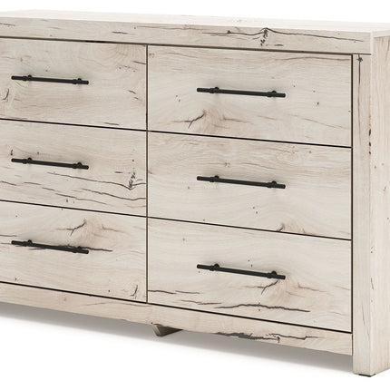 Lawroy - Light Natural - Six Drawer Dresser Benchcraft® 