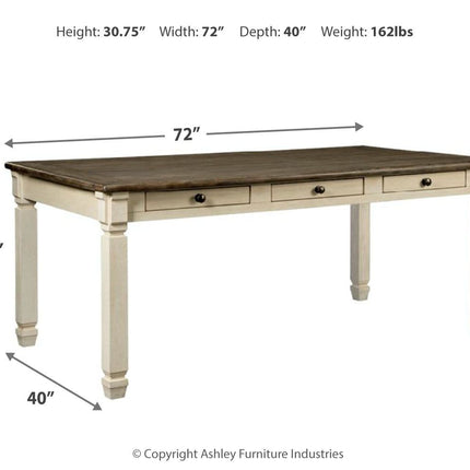 Bolanburg - Beige - Rectangular Dining Room Table Signature Design by Ashley® 