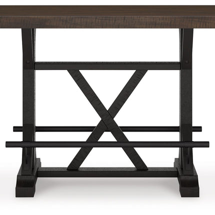 Valebeck - Rect Dining Room Counter Table With Wine Rack Signature Design by Ashley® 