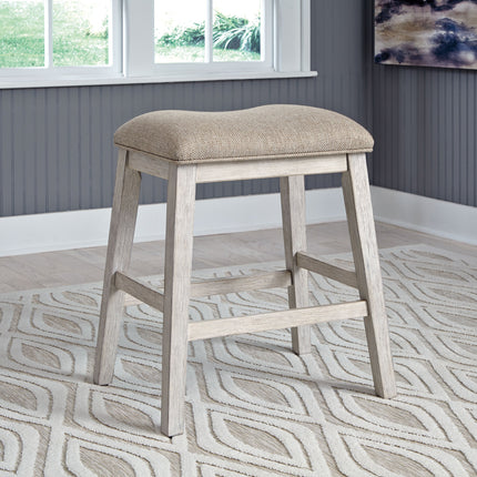 Skempton - White - Upholstered Stool (Set of 2) Signature Design by Ashley® 