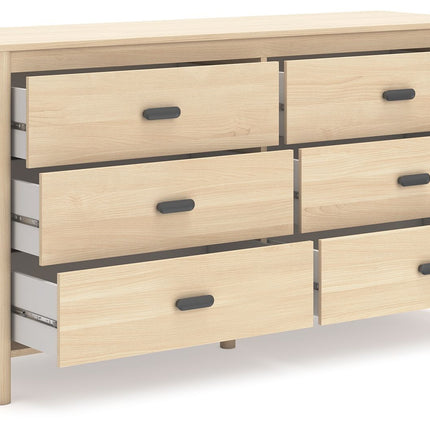 Cabinella - Tan - Six Drawer Dresser Signature Design by Ashley® 