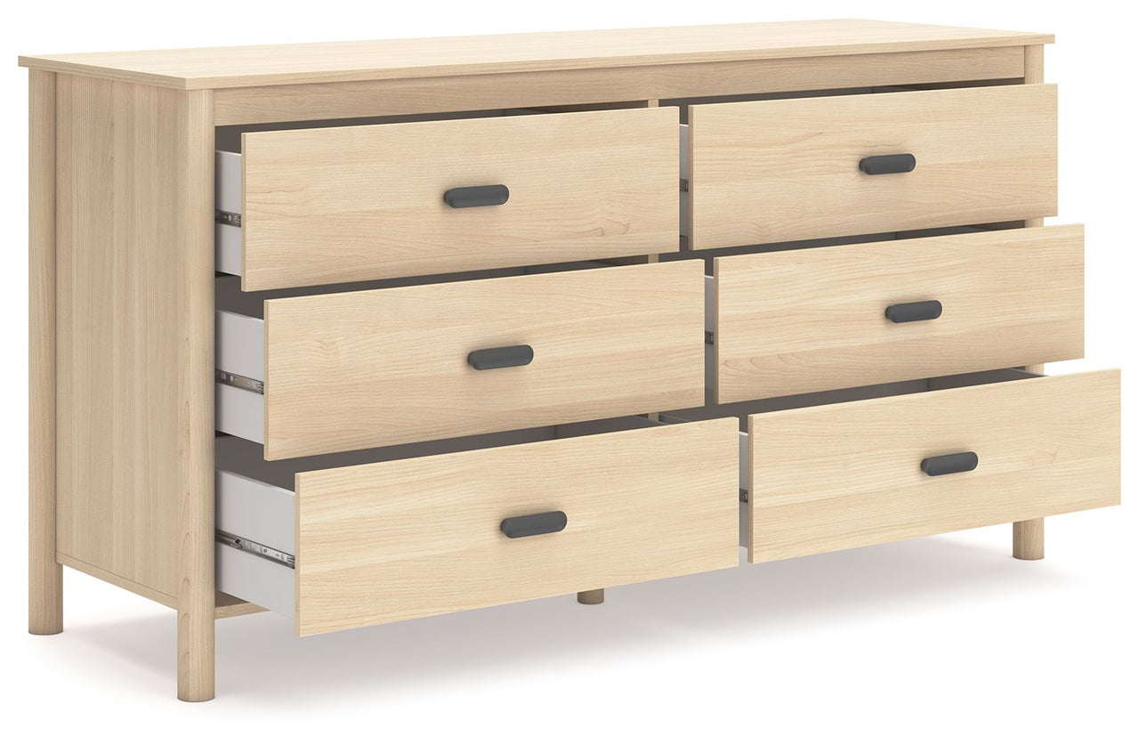Cabinella - Tan - Six Drawer Dresser Signature Design by Ashley® 