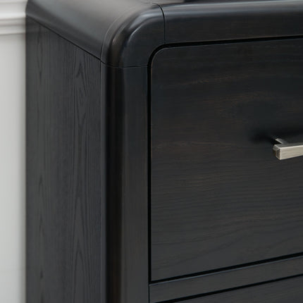 Rowanbeck - Black - Dresser And Mirror Signature Design by Ashley® 