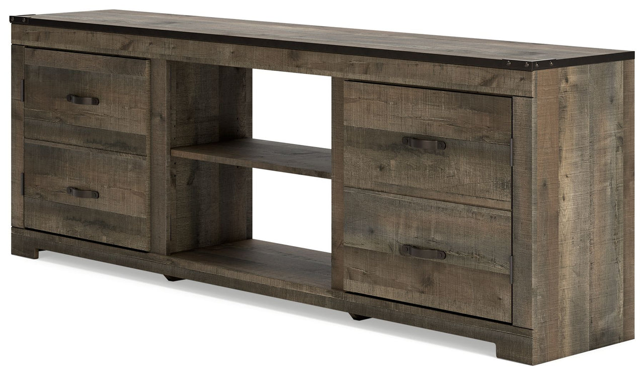 Trinell - Brown - 72" TV Stand W/Fireplace Option