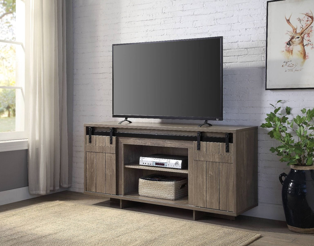 Bellarosa - TV Stand - Gray Washed - Tony's Home Furnishings