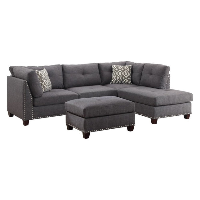 Laurissa - Sectional Sofa & Ottoman (2 Pillows) ACME 