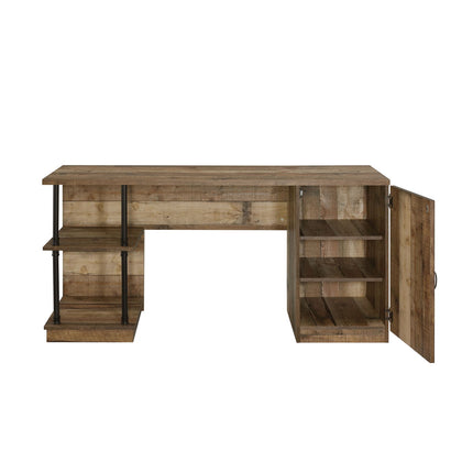 Canna - Writing Desk - Rustic Oak & Black Finish ACME 