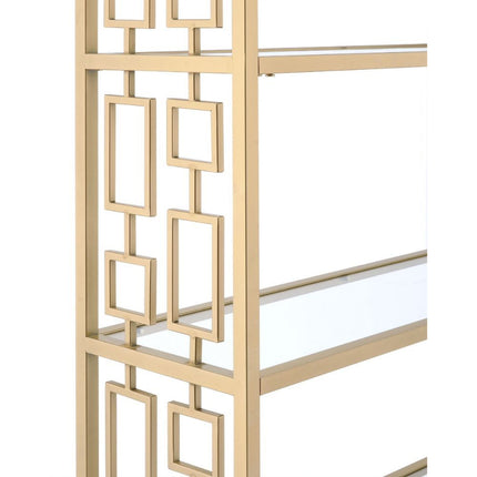 Blanrio - Bookshelf - Gold & Clear Glass ACME 