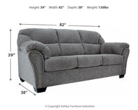 Thumbnail for Allmaxx - Pewter - Sofa - Tony's Home Furnishings