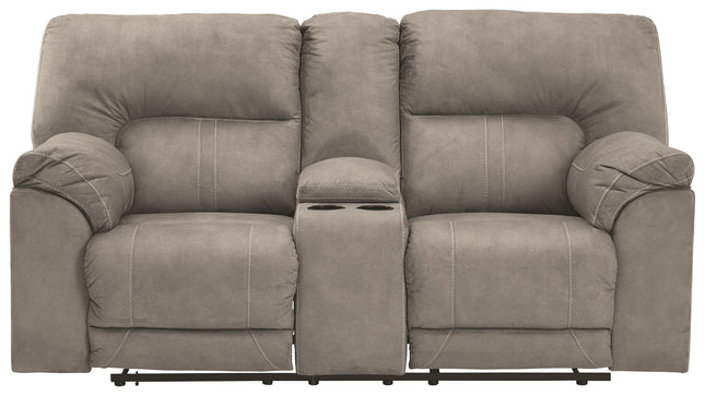 Cavalcade - Reclining Loveseat W/Console Ashley Furniture 