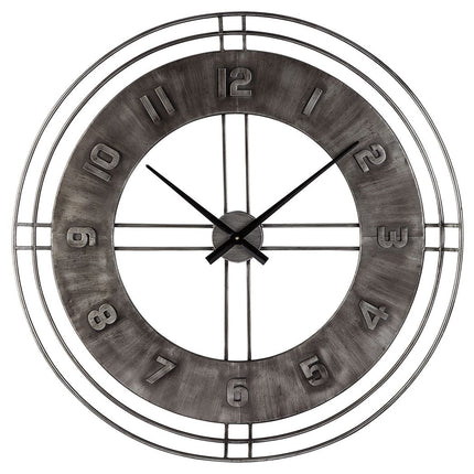 Ana - Antique Gray - Wall Clock Ashley Furniture 