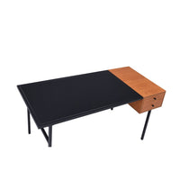 Oaken - Desk - Honey Oak & Black - Tony's Home Furnishings