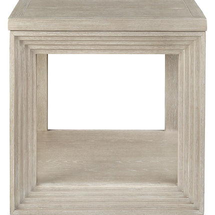 Marxhart - Bisque - Square End Table Signature Design by Ashley® 