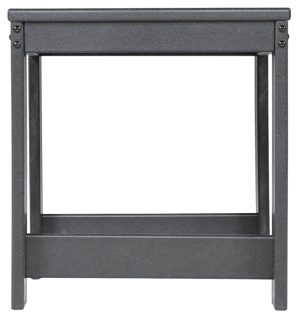 Amora - Charcoal Gray - Square End Table - Tony's Home Furnishings