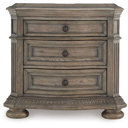 Ardenfield - Light Brown - Three Drawer Night Stand Signature Design by Ashley® 