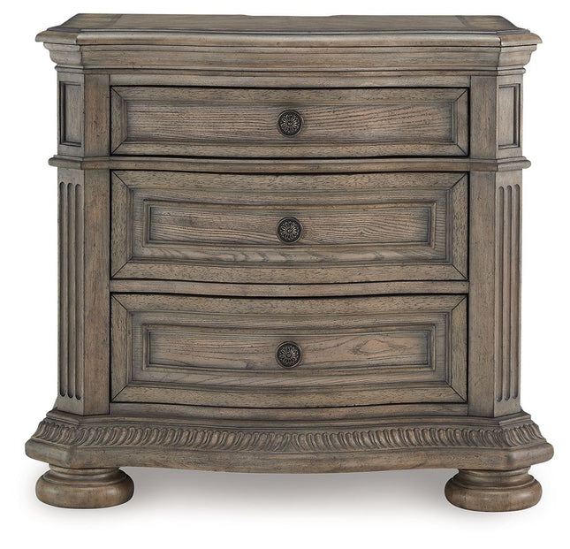 Ardenfield - Light Brown - Three Drawer Night Stand Signature Design by Ashley® 