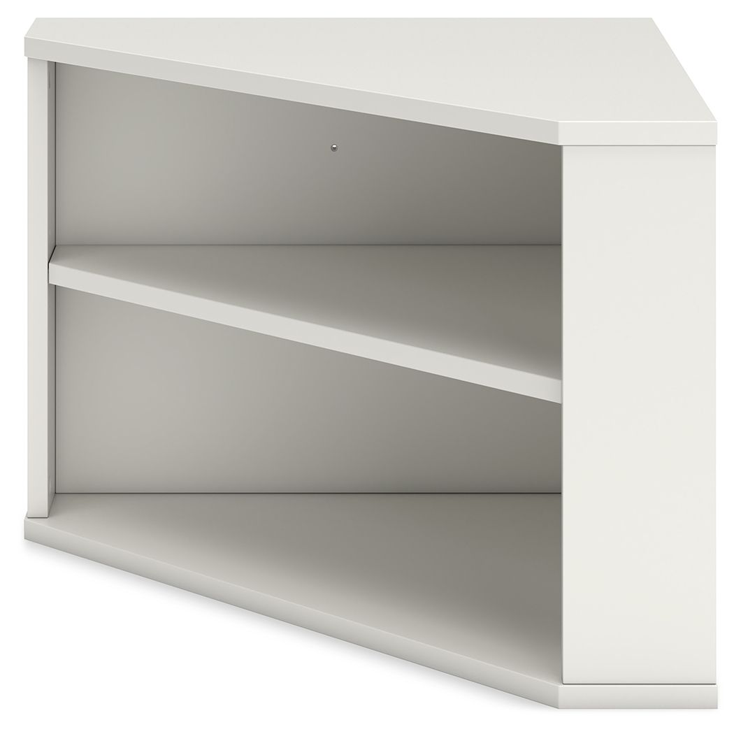 Grannen - White - Home Office Corner Bookcase - Tony's Home Furnishings