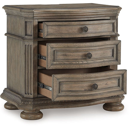 Ardenfield - Light Brown - Three Drawer Night Stand Signature Design by Ashley® 