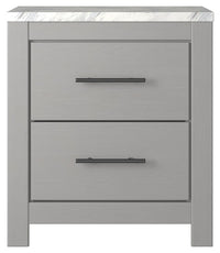 Thumbnail for Cottonburg - Light Gray / White - Two Drawer Night Stand - Tony's Home Furnishings