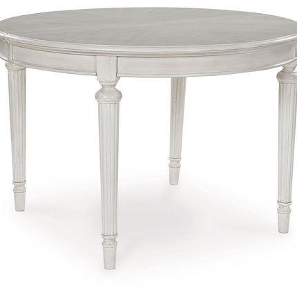 Montelaine - Antique White - Oval Dining Room Extension Table Benchcraft® 