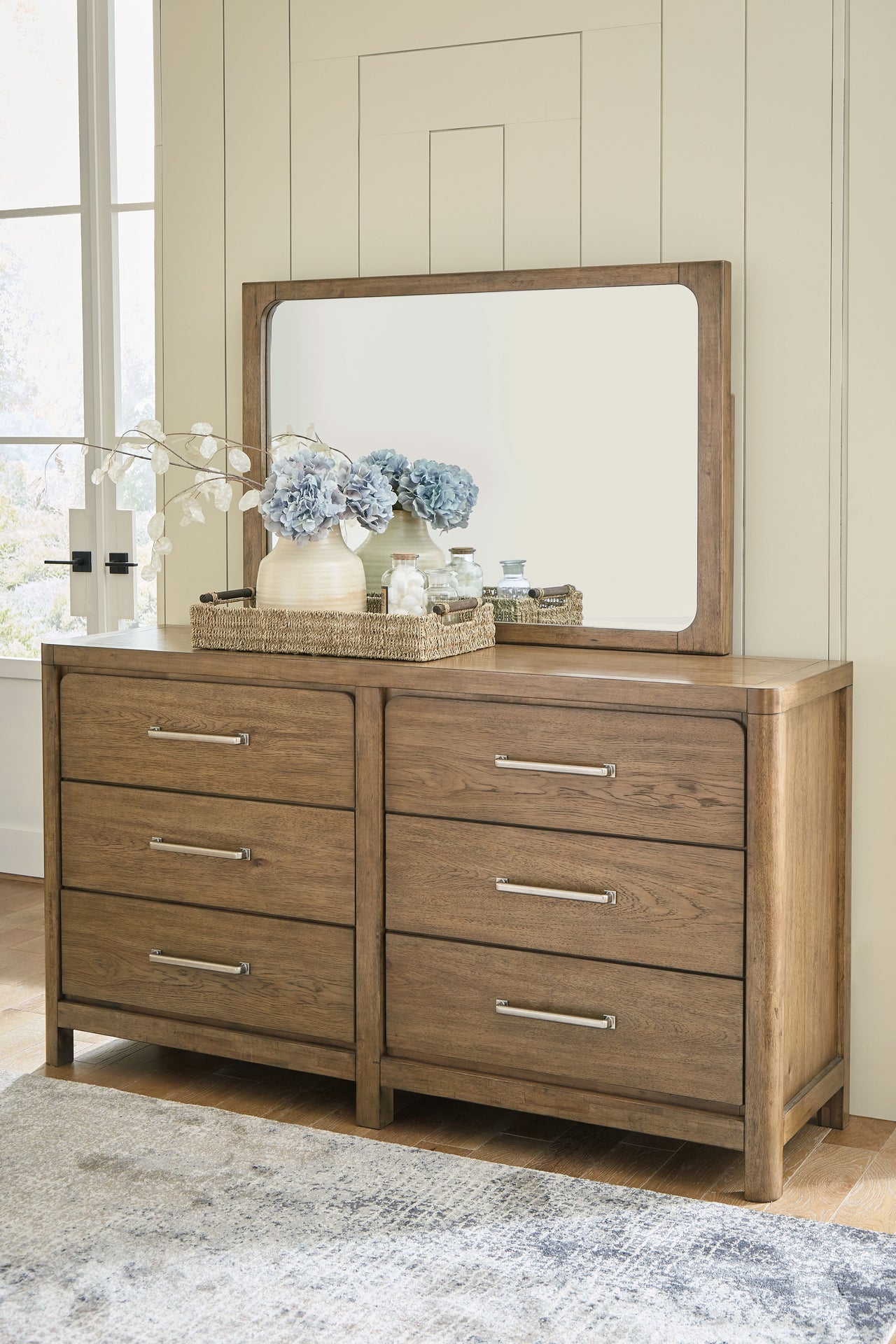 Cabalynn - Light Brown - Dresser And Mirror - Tony's Home Furnishings