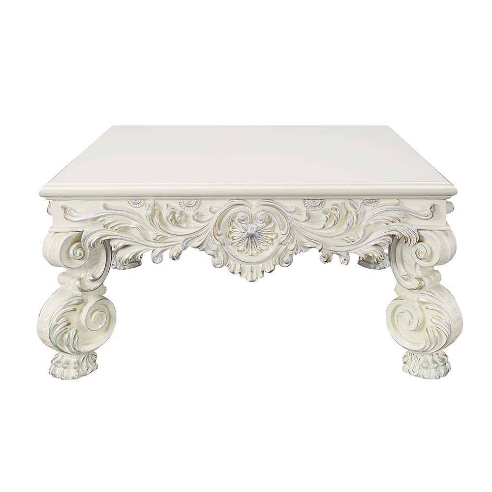 Adara - Coffee Table - Antique White Finish ACME 