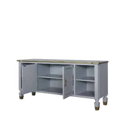 House - Marchese TV Stand - Pearl Gray Finish ACME 