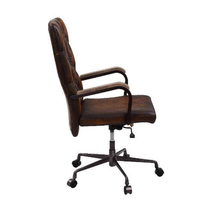 Noknas - Office Chair - Brown Lether ACME 