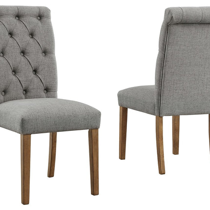 Harvina - Gray - Dining Uph Side Chair (Set of 2) Signature Design by Ashley® 