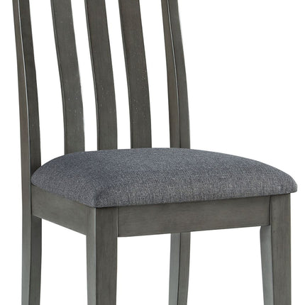 Hallanden - Black / Gray - Dining Uph Side Chair (Set of 2) Ashley Furniture 