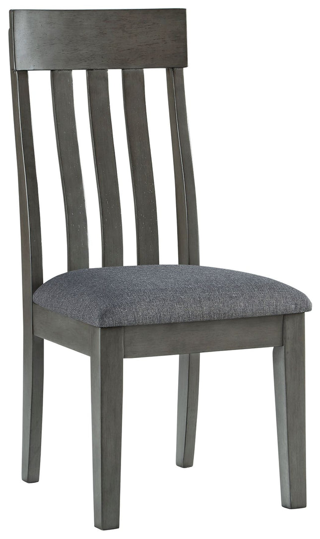 Hallanden - Black / Gray - Dining Uph Side Chair (Set of 2) Ashley Furniture 