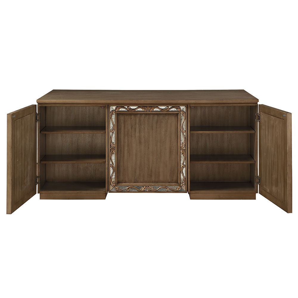 Orianne - Executive Desk - Antique Gold - Tony's Home Furnishings