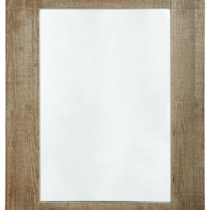 Waltleigh - Distressed Brown - Accent Mirror Ashley Furniture 