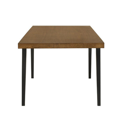 Hillary - Dining Table With 2 Leaves - Walnut & Black ACME 