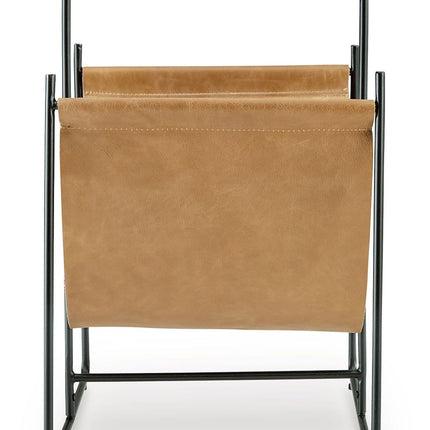 Faronworth - Brown / Black - Magazine Rack Signature Design by Ashley® 