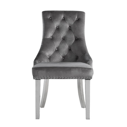 Satinka - Side Chair (Set of 2) - Dark Gray ACME 