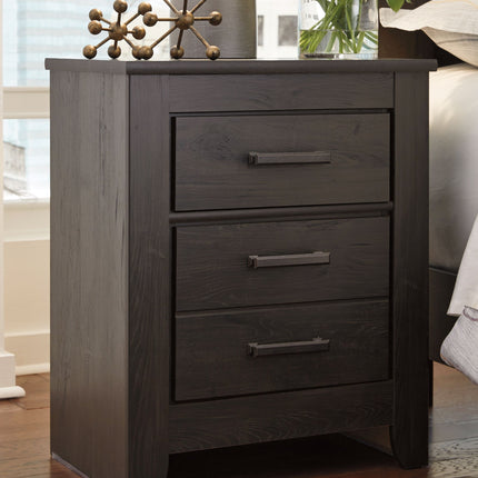 Brinxton - Charcoal - Two Drawer Night Stand Ashley Furniture 