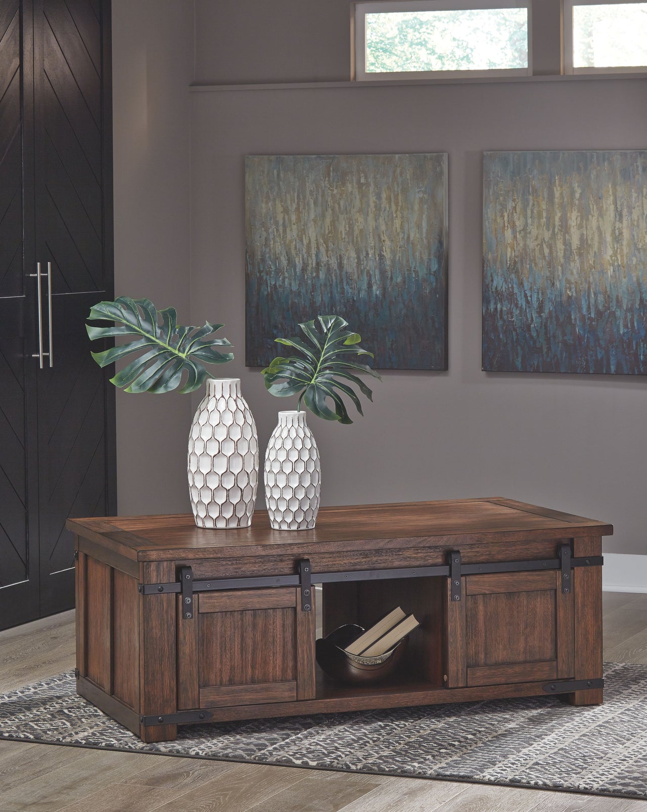 Budmore - Brown - Rectangular Cocktail Table - Tony's Home Furnishings