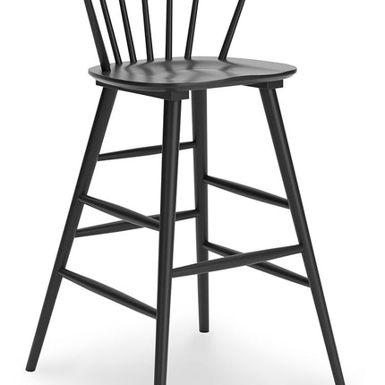 Otaska - Black - Tall Barstool (Set of 2) Signature Design by Ashley® 