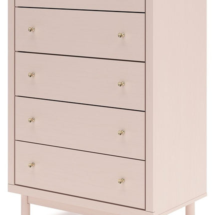 Wistenpine - Blush - Five Drawer Chest Signature Design by Ashley® 