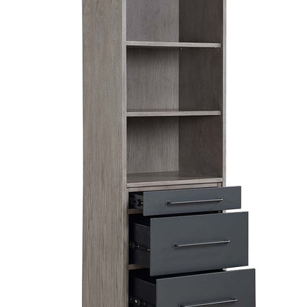 Estevon - Bookshelf - Gray Oak Finish ACME 