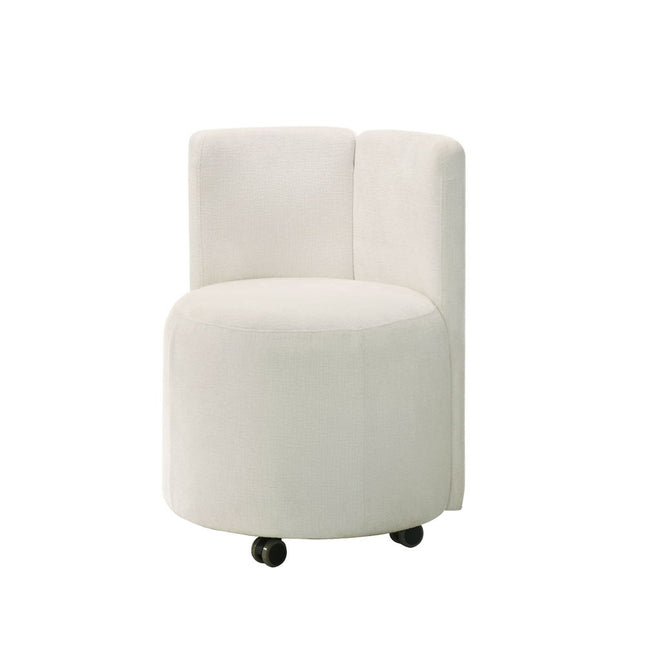 Blayde - Side Chair With Swivel (Set of 2) - White Fabric ACME 