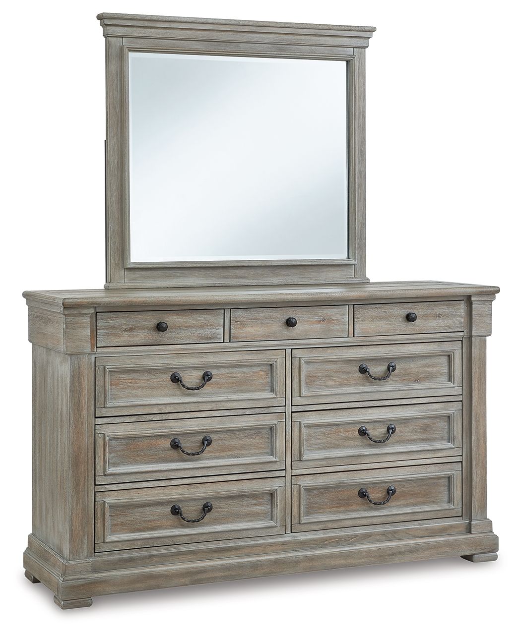 Moreshire - Bisque - Dresser, Mirror - Tony's Home Furnishings
