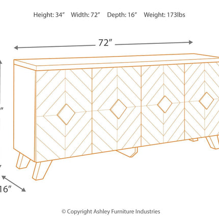 Robin - Brown / Beige - Accent Cabinet Ashley Furniture 