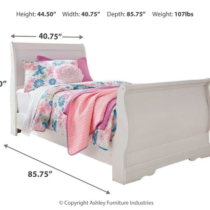 Anarasia - Sleigh Bed Signature Design by Ashley® 