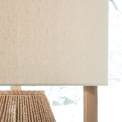 Clayman - Natural / Brown - Paper Table Lamp Signature Design by Ashley® Yakima WA