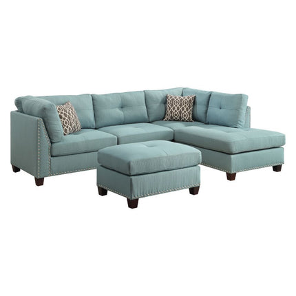 Laurissa - Sectional Sofa & Ottoman (2 Pillows) ACME 